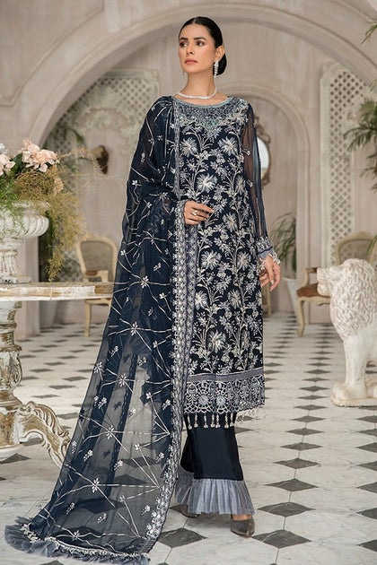 Pakistani Women's Clothing in Black Color 2021 #PF165