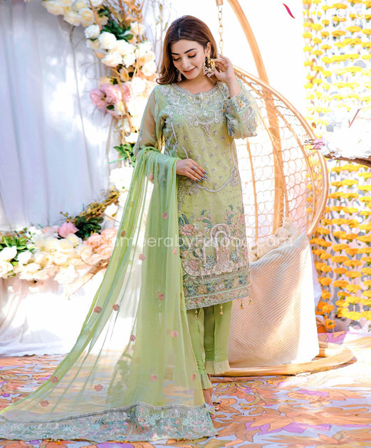 New pakistani party hot sale wear dresses 2018