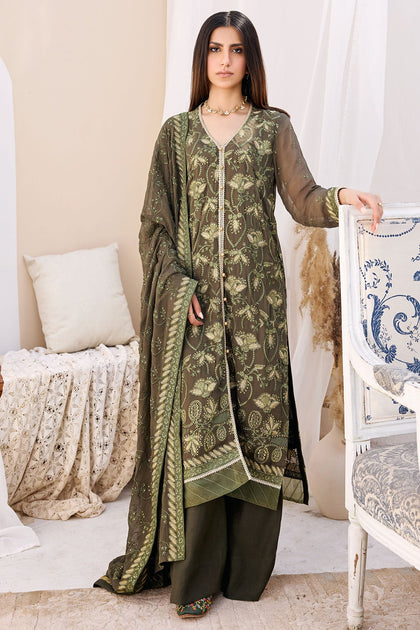 Buy New Embellished Kameez Trousers Pakistani Eid Dress Nameera By Farooq 1131