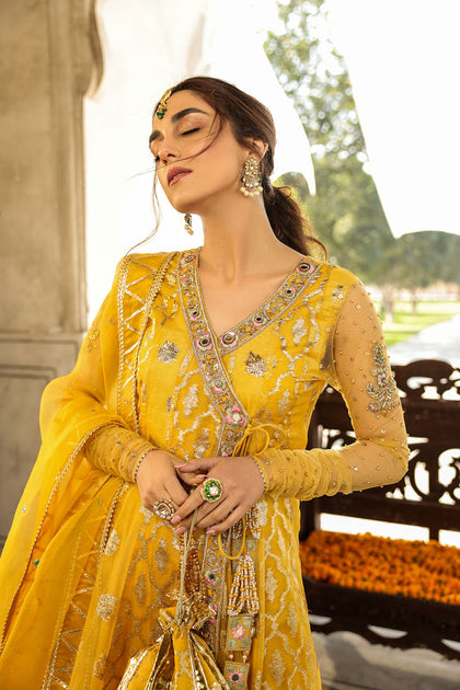 Mehndi frock clearance design 2019