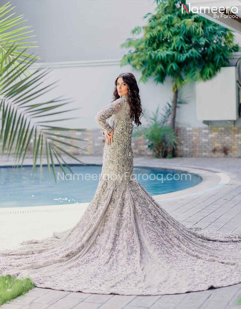 Bridal hot sale tail maxi