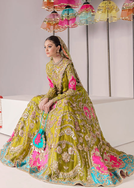 Mehndi dress outlet for bridal 2019