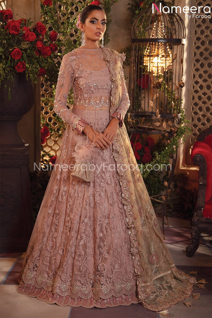 Latest Pink Pakistani Dress Party Wear Designer Online 2021