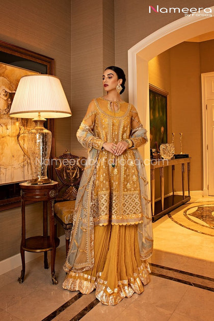 Mehndi dresses cheap sharara 2019