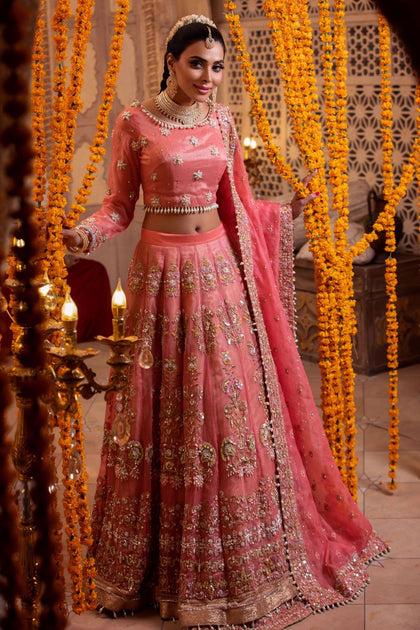 MF-(Bridal) Lehenga choli💃 Rani pink Colour Dulhan Lehenga Choli, Wedding  Le