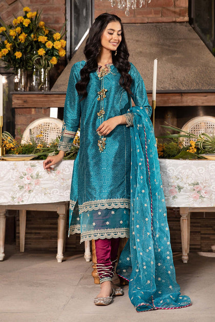 Maria B Sea Green Pakistani Kameez Salwar Suit – Nameera By Farooq