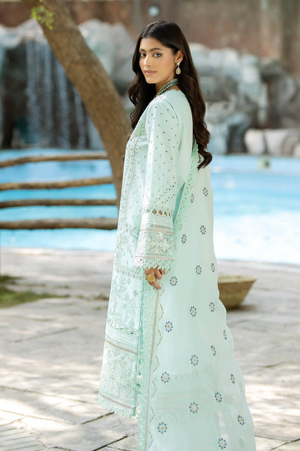 Aquamarine Shade Pakistani Salwar Kameez Dupatta Salwar Suit