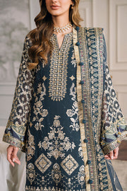 Blue Pakistani Party Dress in Kameez Trouser Style Online