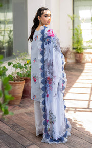 Blue Shade Pakistani Salwar Kameez