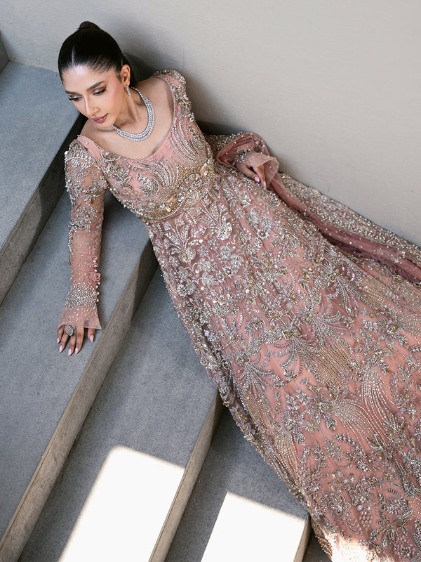 Blush Pink Lehenga and Pishwas Pakistani Bridal Dress in Oakland