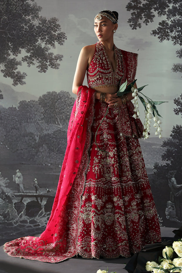 Bridal Dress in Fuchsia Pink Choli and Lehenga Style Online