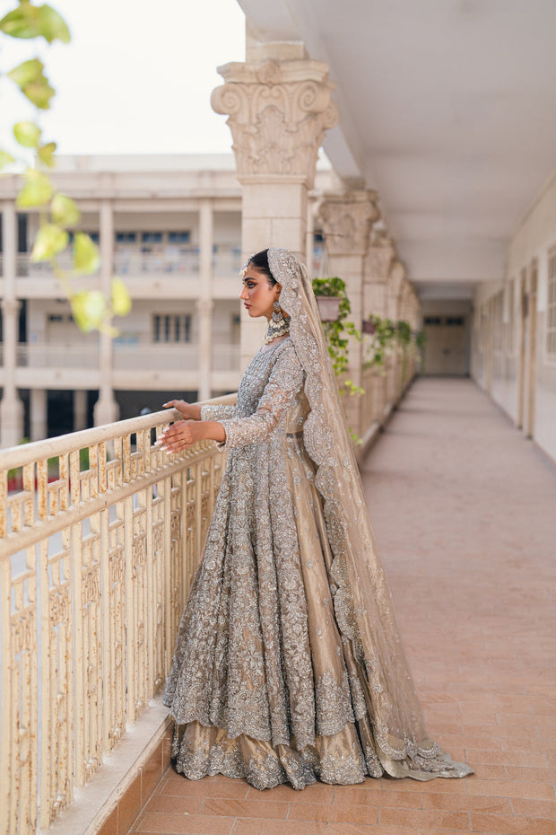 Bridal Lehenga Dupatta Gown Pakistani Wedding Dress