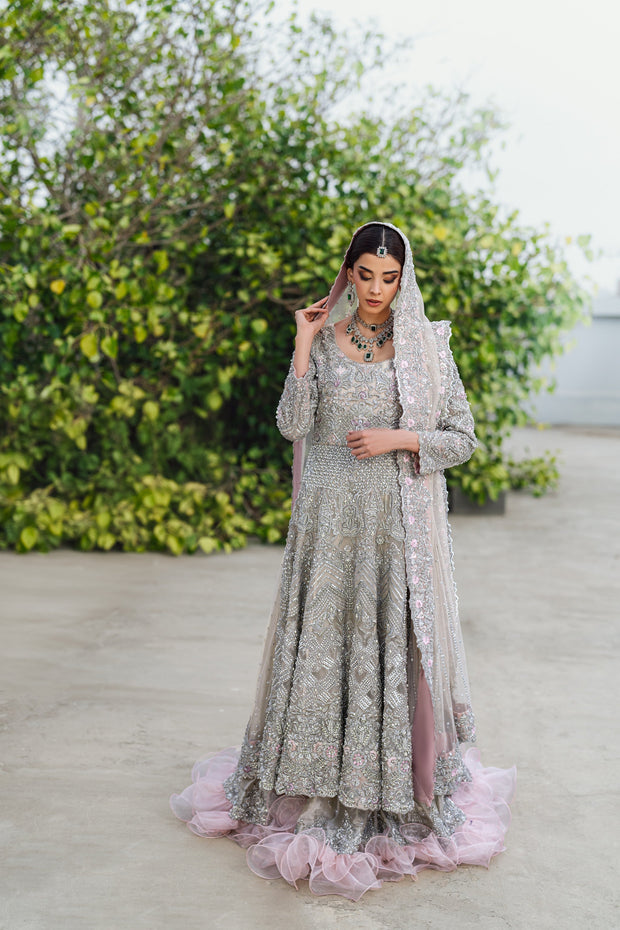 Bridal Lehenga Gown Dupatta Pakistani Wedding Dress