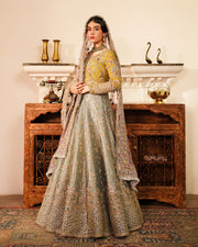 Bridal Wedding Dress in Royal Choli and Lehenga Style