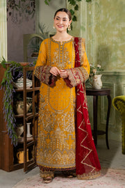 Bright Yellow Embroidered Pakistani Salwar Kameez Dupatta Suit