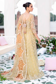 Buy Classic Gold Heavily Embellished Pakistani Party Dress in Frock Style