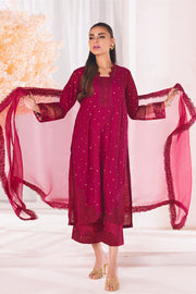 Buy Embroidered Shocking Pink Pakistani Salwar Kameez with Dupatta Dress