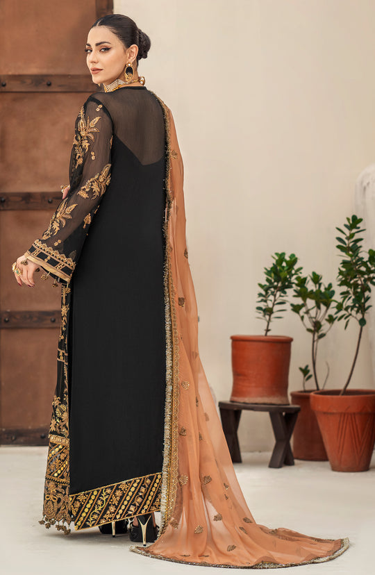 Buy Heavily Embellished Black Pakistani Kameez Classic Wedding Dress