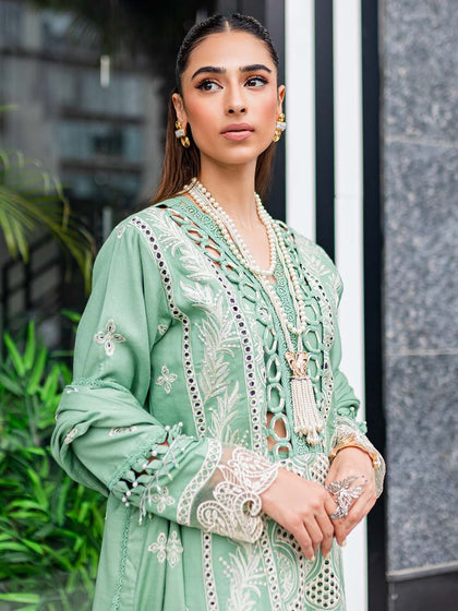 Luxury Mint Green Pakistani Salwar Kameez Embroidered Suit – Nameera by ...