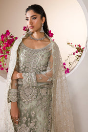 Buy Mint Green Embroidered Pakistani Wedding Dress Kameez Gharara