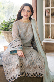 Celeste Blue Shade Pakistani Salwar Kameez Embroidered Suit