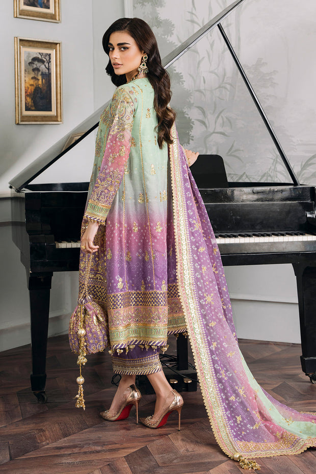 Classic Embroidered Chiffon Kameez Trouser Pakistani Party Wear