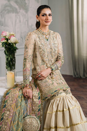 Classic Embroidered Gharara Kameez Dupatta Pakistani Party Wear