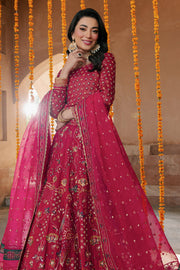 Classic Hot Pink Heavily Embellished Pakistani Wedding Lehenga Choli