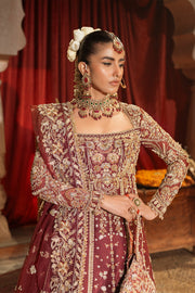 Classic Pakistani Bridal Dress in Kameez and Gharara Style