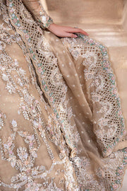 Classic Pakistani Bridal Dress in Royal Frock and Lehenga Style