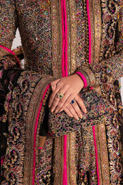 Classic Pakistani Wedding Dress in Open Pishwas Style