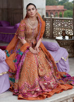 Classic Pakistani Wedding Dress in Kalidar Lehenga Style