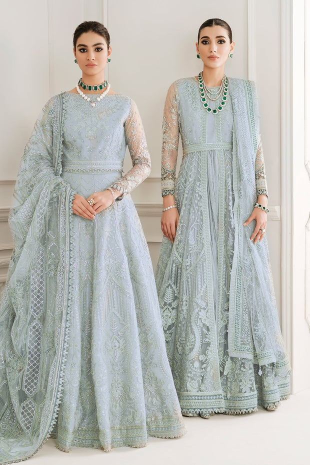 Elegant Blue Lehenga Choli and Dupatta Pakistani Party Dress