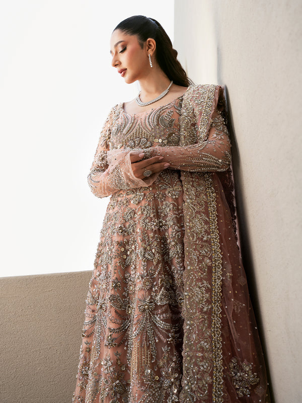 Elegant Blush Pink Lehenga Pakistani Bridal Dress in Oakland