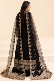 Elegant Embellished Black Pakistani Wedding Dress Pishwas Style