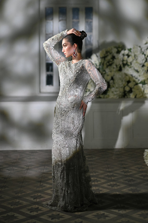 Elegant Embellished Kameez and Sharara Pakistani Wedding Dress