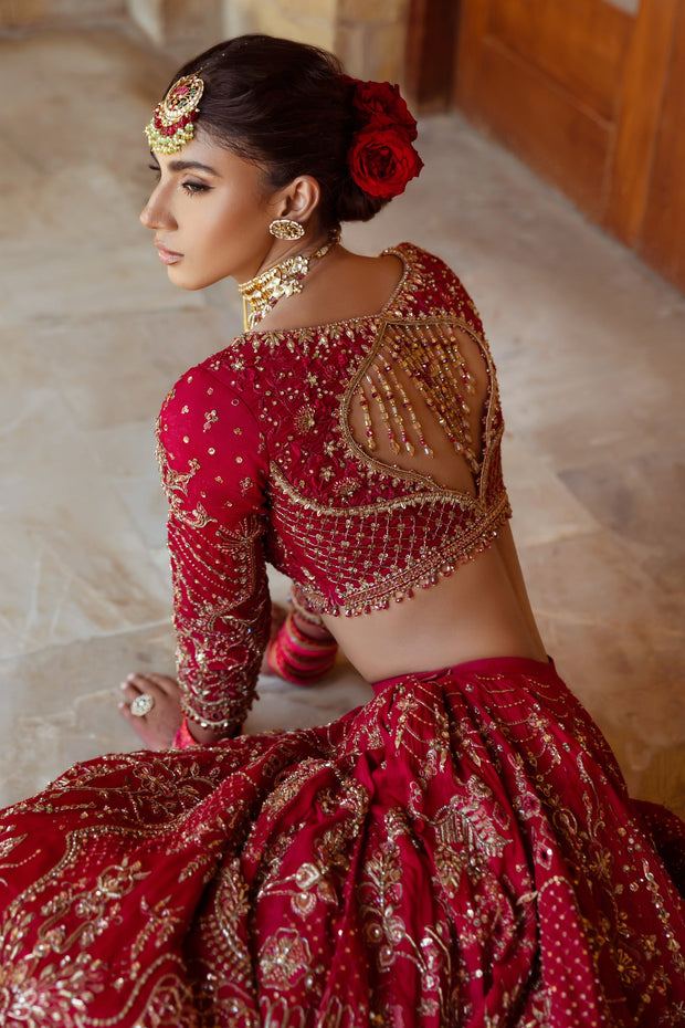 Elegant Indian Bridal Dress in Choli Lehenga Style for Wedding