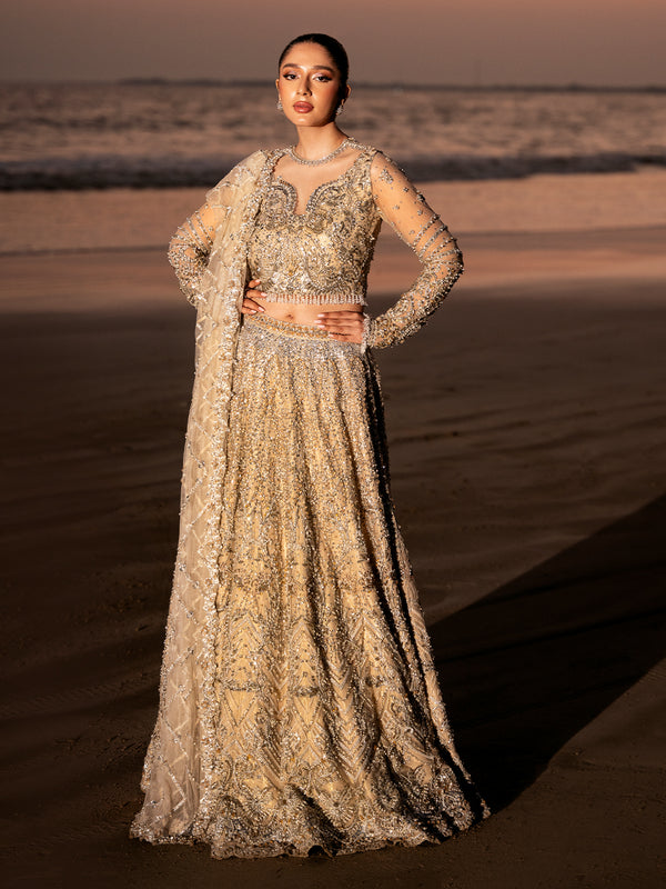 Elegant Lehenga and Choli Pakistani Bridal Outfit in Oakland