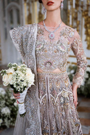 Elegant Open Gown and Wedding Lehenga Pakistani Bridal Dress