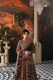 Elegant Classic Pakistani Bridal Dress in Open Pishwas Style