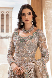 Elegant Pakistani Bridal Dress in Royal Frock and Lehenga Style