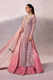 Elegant Pakistani Wedding Dress in A-line Kameez Lehenga Style