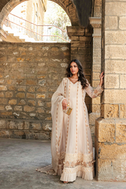 Elegant Pakistani Wedding Dress in Kalidar Frock Trouser Style