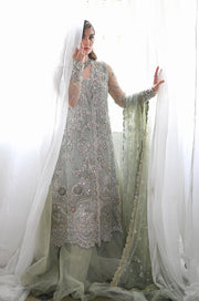 Elegant Pakistani Wedding Dress in Kameez Sharara Style