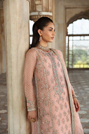 Elegant Pink Pakistani Wedding Dress in Kameez Trouser Style