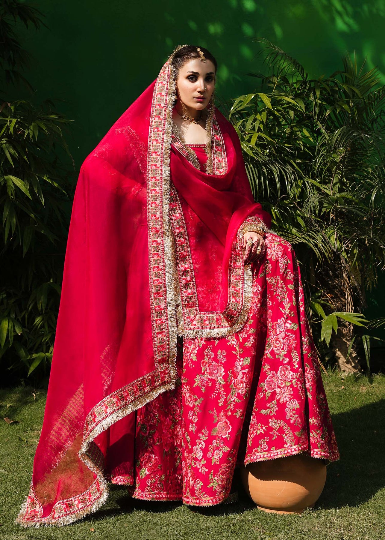 Traditional Pishwas Frock Royal Pakistani Wedding Dress Nameera By Farooq 0186