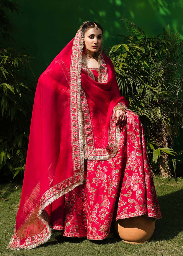 Traditional Pishwas Frock Royal Pakistani Wedding Dress Nameera By Farooq 4638