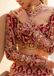 Embellished Choli Lehenga Style Pakistani Bridal Dress Online