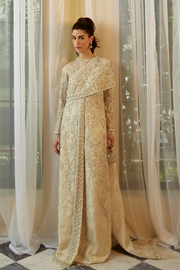 Embellished Front Open Gown Pakistani Wedding Dress