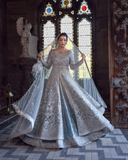 Embellished Open Gown Lehenga Pakistani Bridal Dress Online